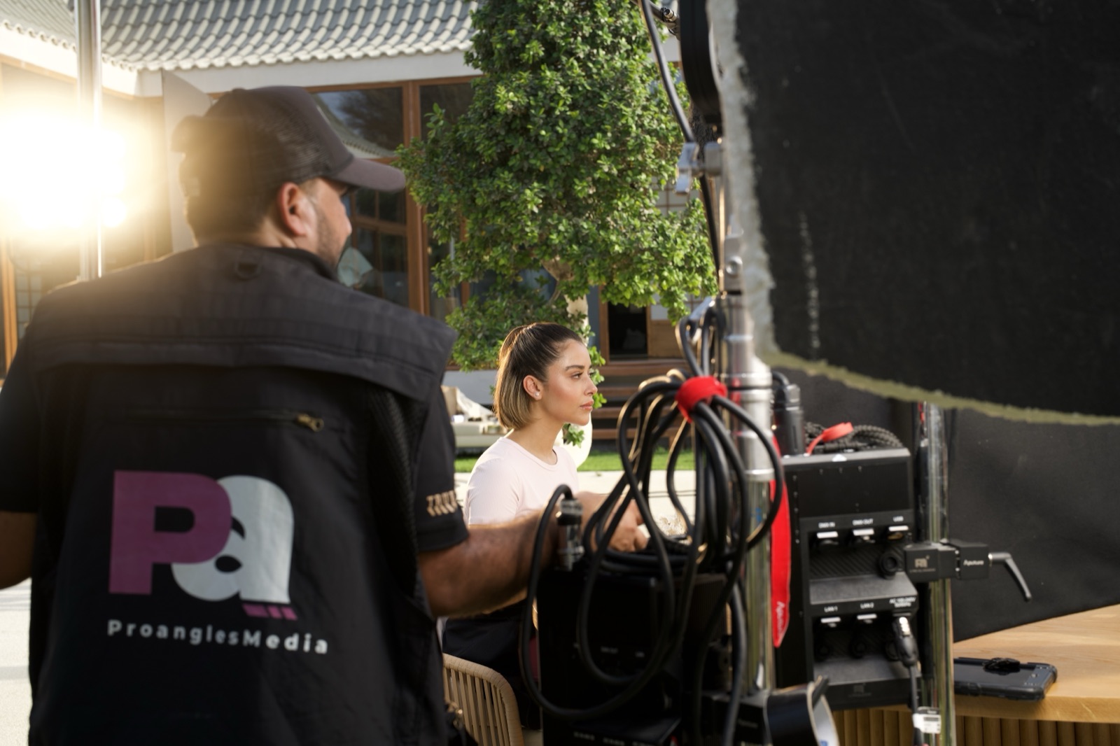 Behind the scenes on a ProAngles shoot